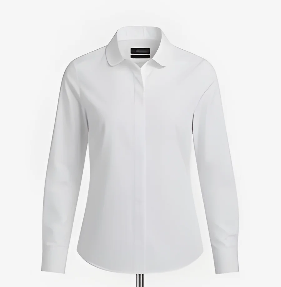 Camisa Esencial blanca, molde mujer